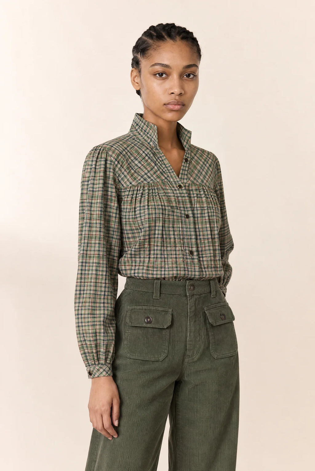 LEON & HARPER Candela TC218 Green: зелений блуза для жінок