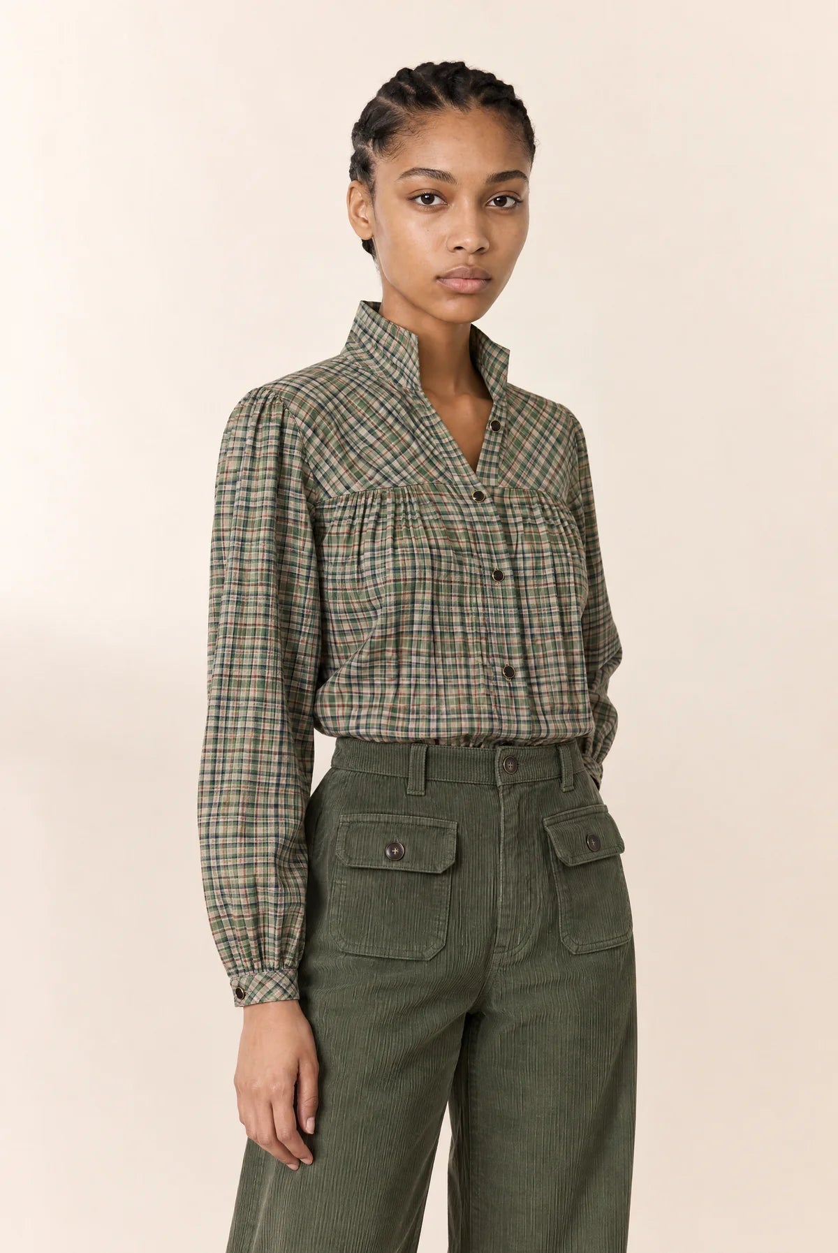 LEON & HARPER Candela TC218 Green: зелений блуза для жінок