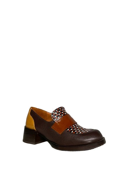 CHIE MIHARA Zumaira Multicolor: bruin loafers voor dames