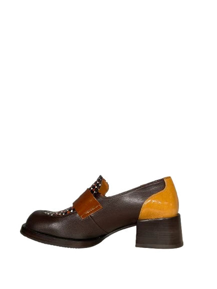 CHIE MIHARA Zumaira Multicolor: bruin loafers voor dames