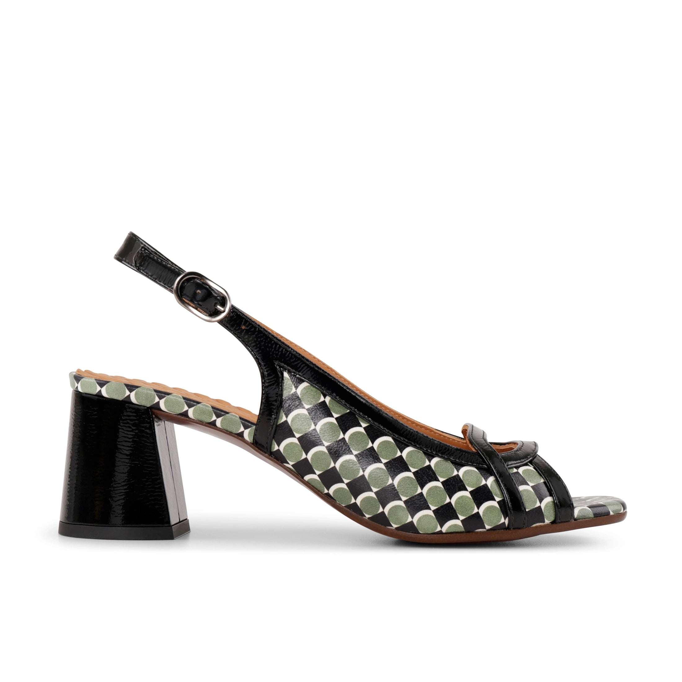 CHIE MIHARA RUNCAL48 JADE: green sandals for women
