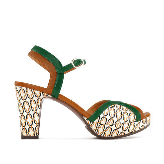 CHIE MIHARA | महिलाओं के सैलून के जूते | KENY MULTICOLOR | हरा
