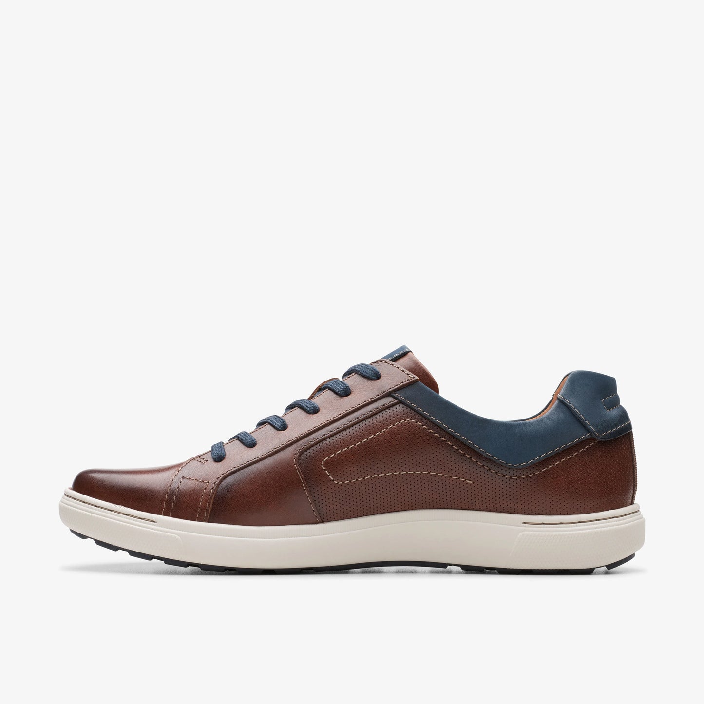 CLARKS | MEN'S CASUAL SHOES | MAPSTONE LACE MAHOGANY LEATHER | BROWN