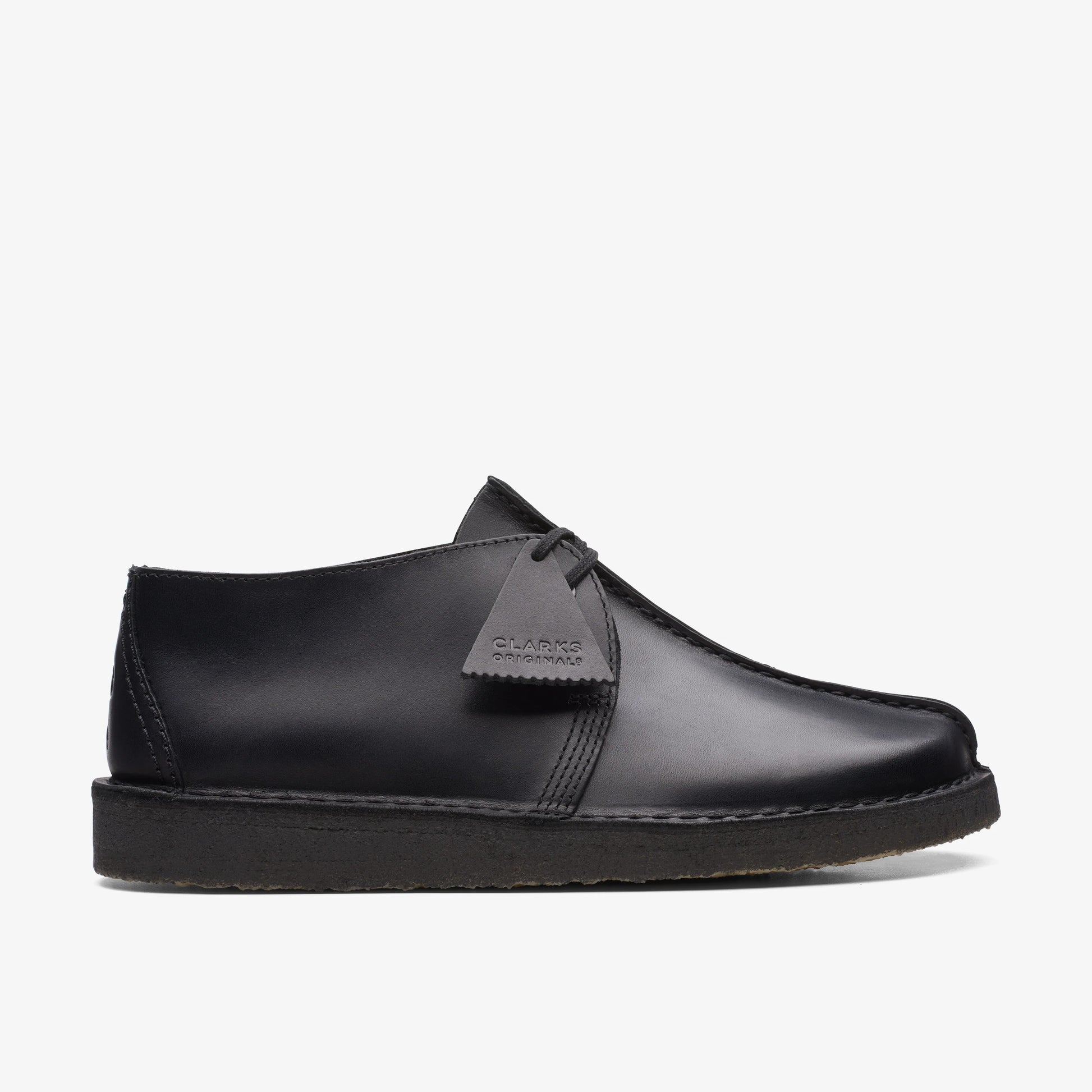 Zapatos Casual De La Marca Clarks  Para Hombre Modelo Desert Trek Black Leather En Color Negro