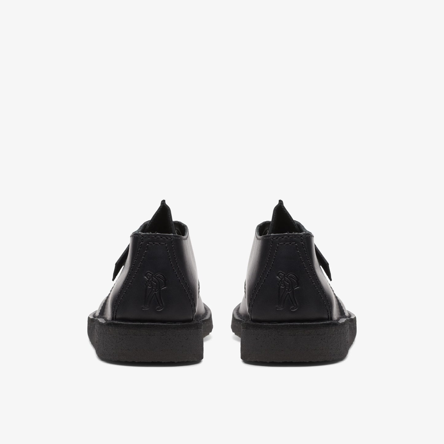 Zapatos Casual De La Marca Clarks  Para Hombre Modelo Desert Trek Black Leather En Color Negro