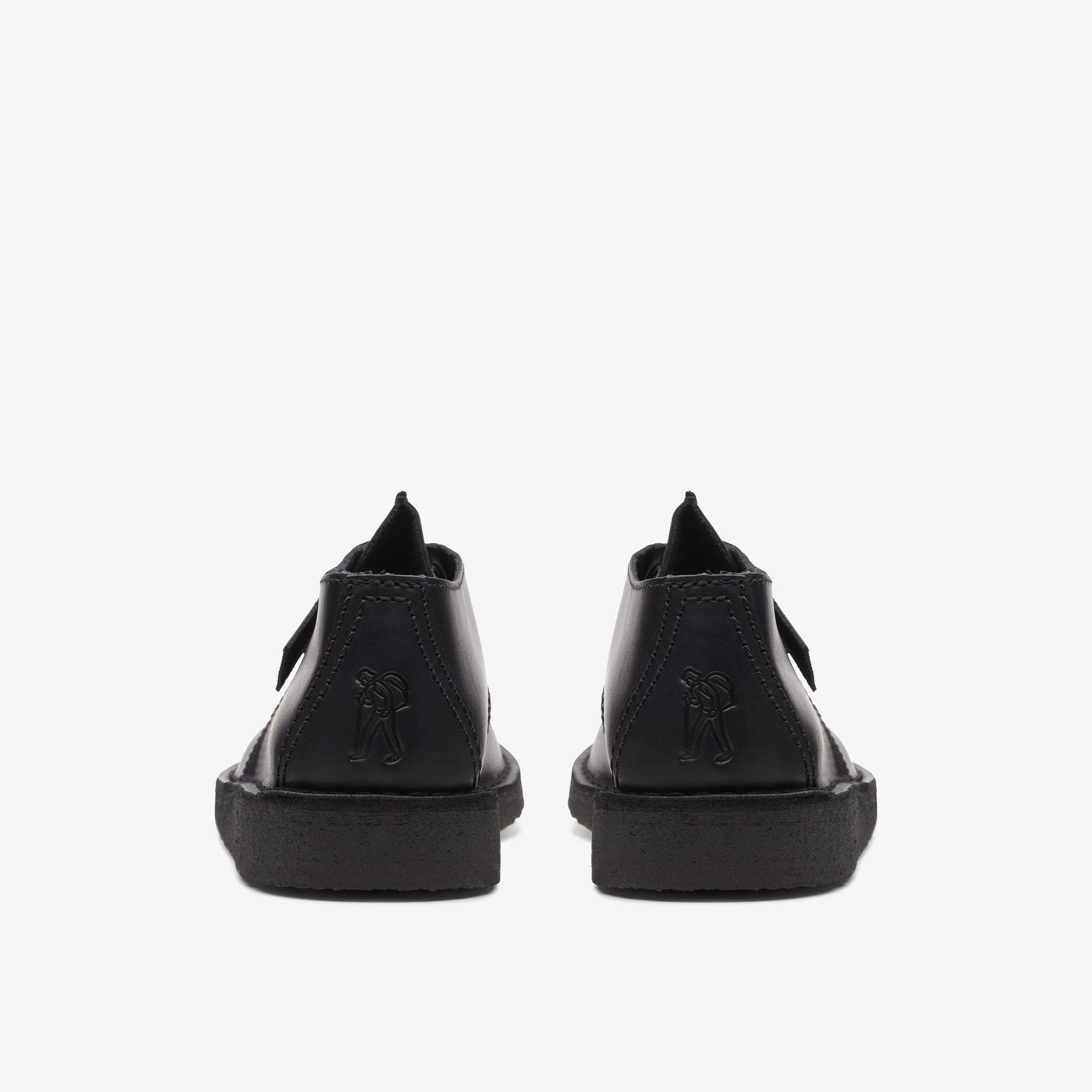 Zapatos Casual De La Marca Clarks  Para Hombre Modelo Desert Trek Black Leather En Color Negro