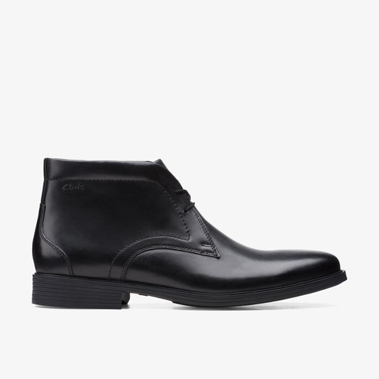 Botas De La Marca Clarks  Para Hombre Modelo Whiddon Mid Black En Color Negro