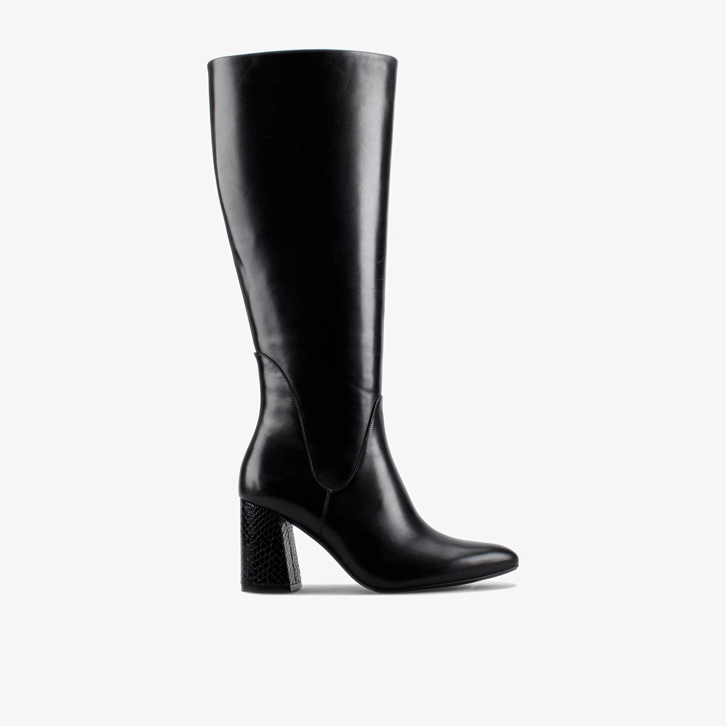 Botas De La Marca Clarks  Para Mujer Modelo Laina85 Hi Black Combi Lea En Color Negro