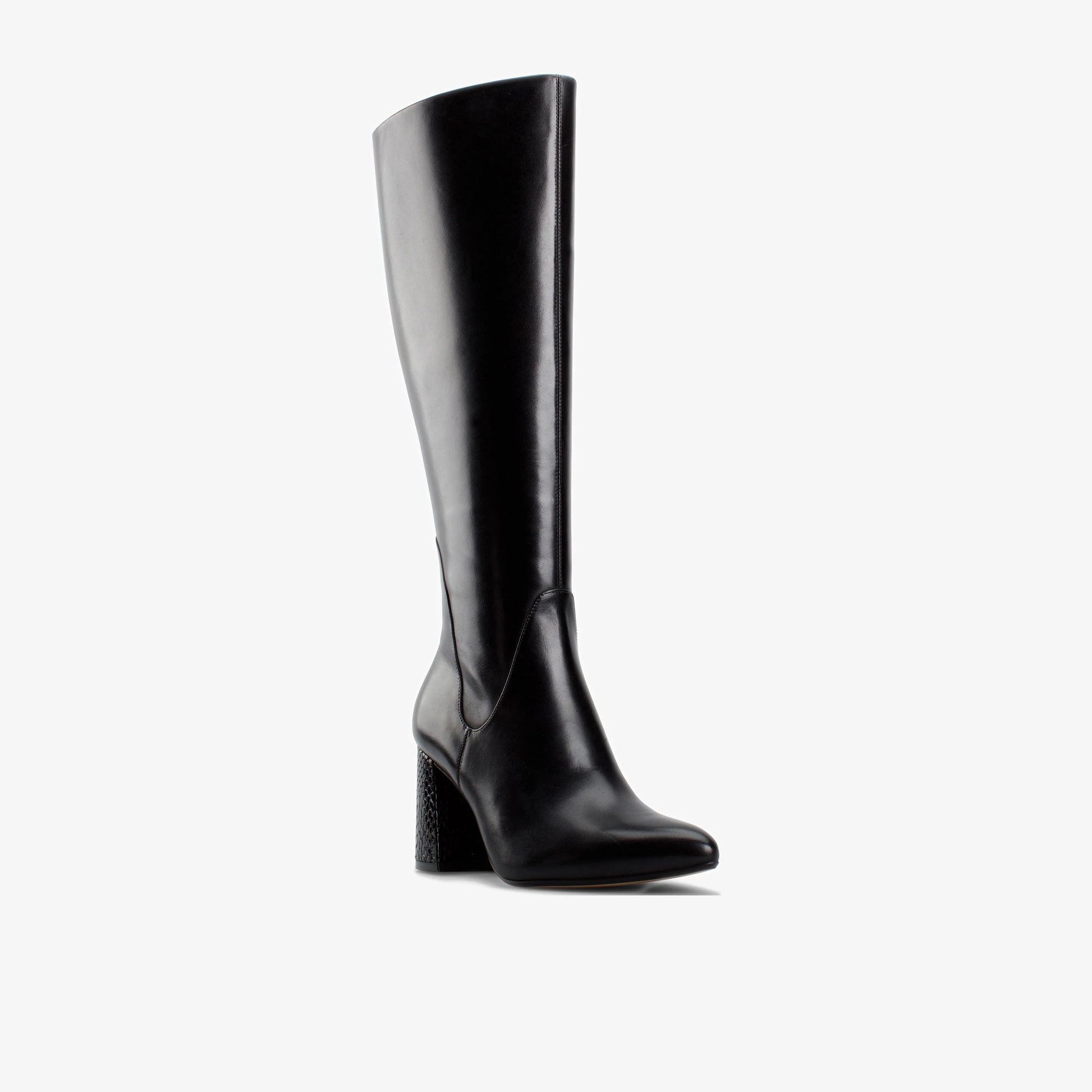Botas De La Marca Clarks  Para Mujer Modelo Laina85 Hi Black Combi Lea En Color Negro