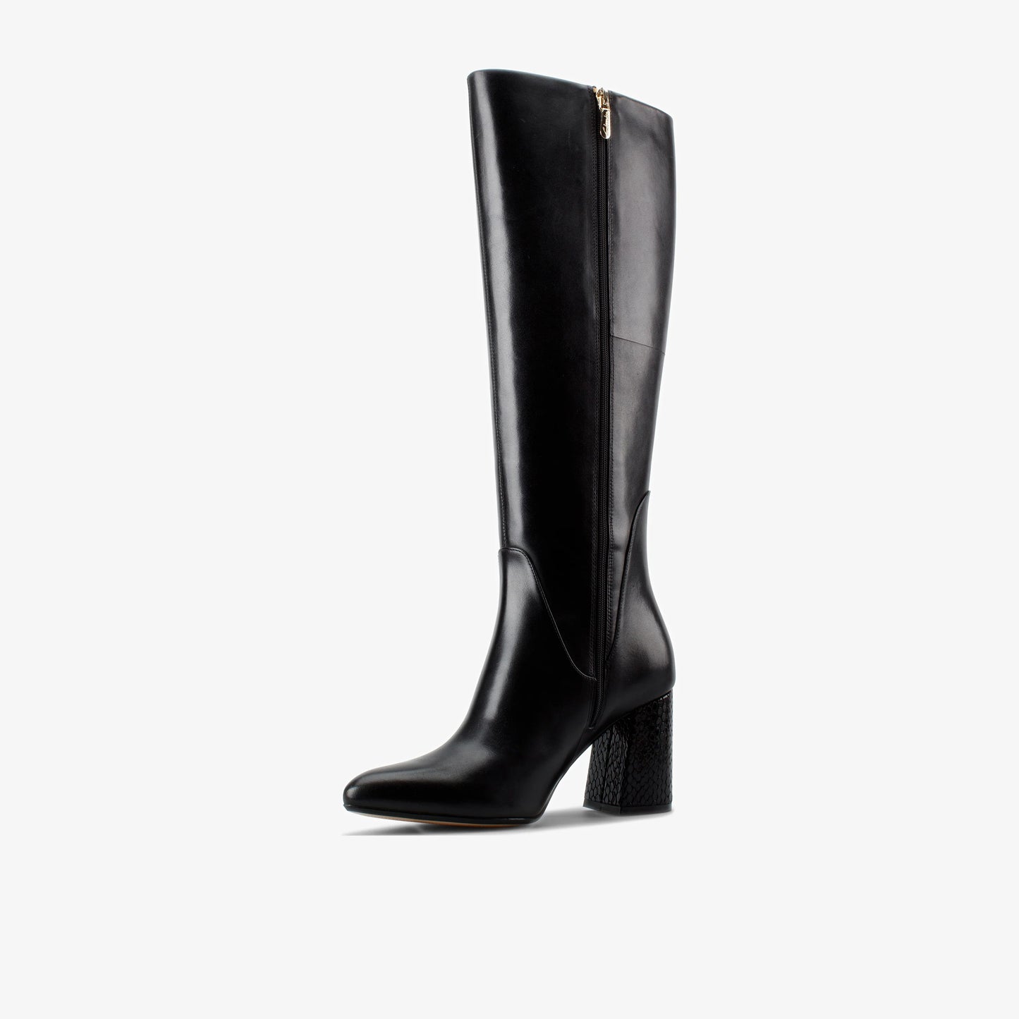 Botas De La Marca Clarks  Para Mujer Modelo Laina85 Hi Black Combi Lea En Color Negro
