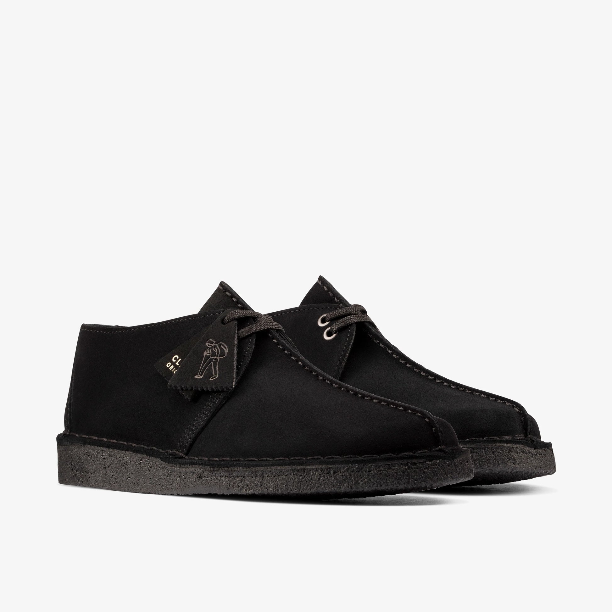 Zapatos Casual De La Marca Clarks  Para Hombre Modelo Desert Trek Black Sde En Color Negro