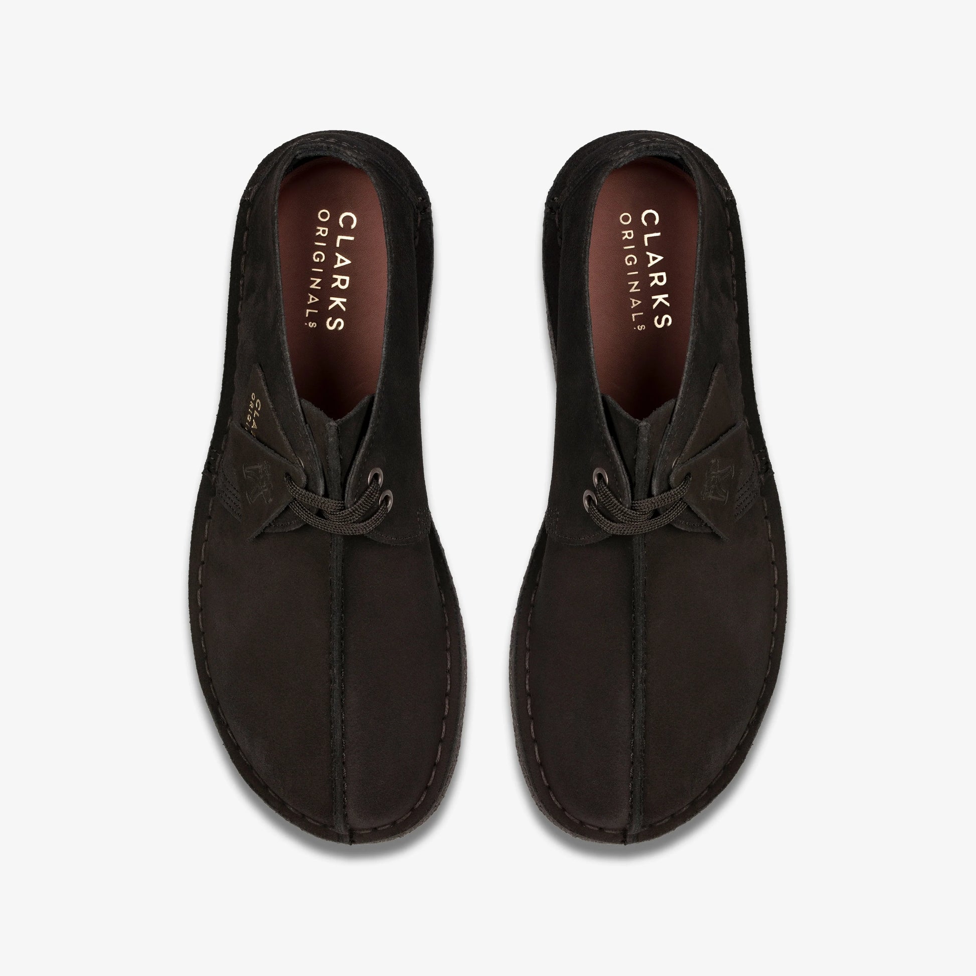Zapatos Casual De La Marca Clarks  Para Hombre Modelo Desert Trek Black Sde En Color Negro