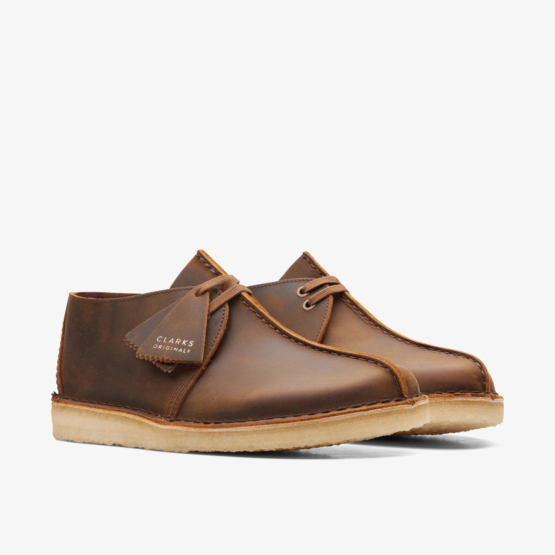 Zapatos Casual De La Marca Clarks  Para Hombre Modelo Desert Trek Beeswax En Color Amarillo