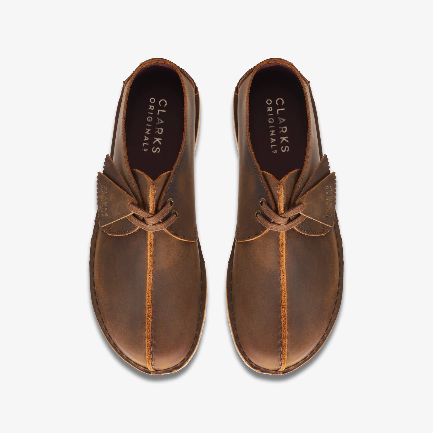 Zapatos Casual De La Marca Clarks  Para Hombre Modelo Desert Trek Beeswax En Color Amarillo