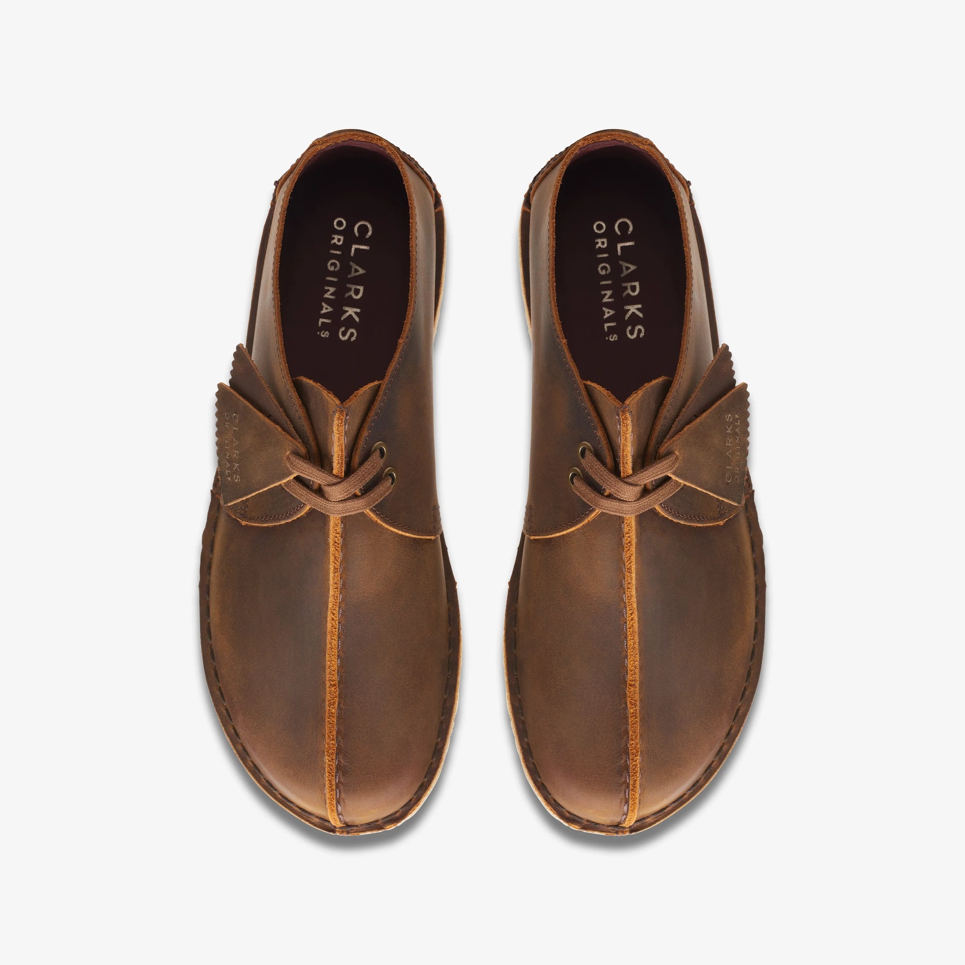 Zapatos Casual De La Marca Clarks  Para Hombre Modelo Desert Trek Beeswax En Color Amarillo