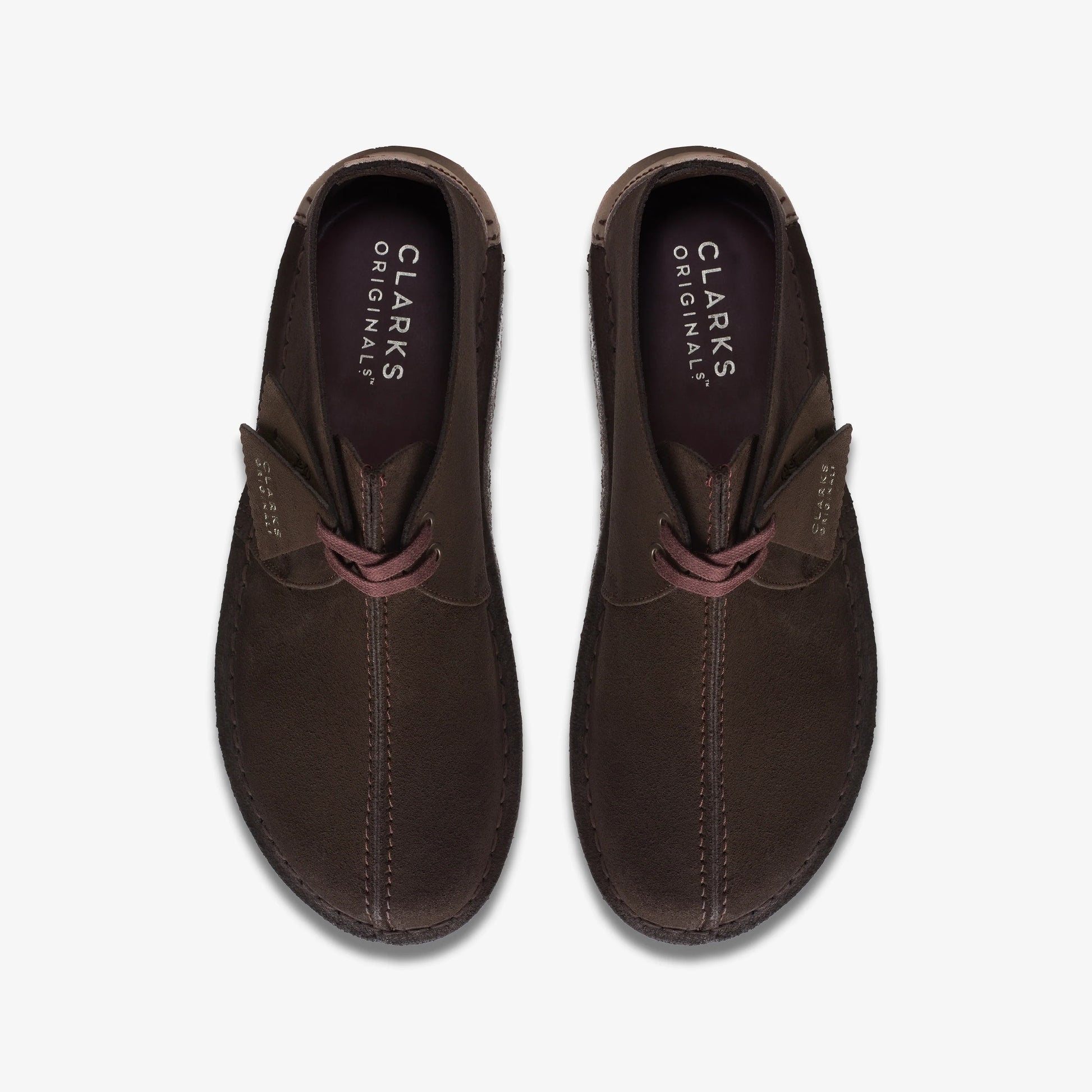 Zapatos Casual De La Marca Clarks  Para Hombre Modelo Desert Trek Dark Brown En Color Marrón