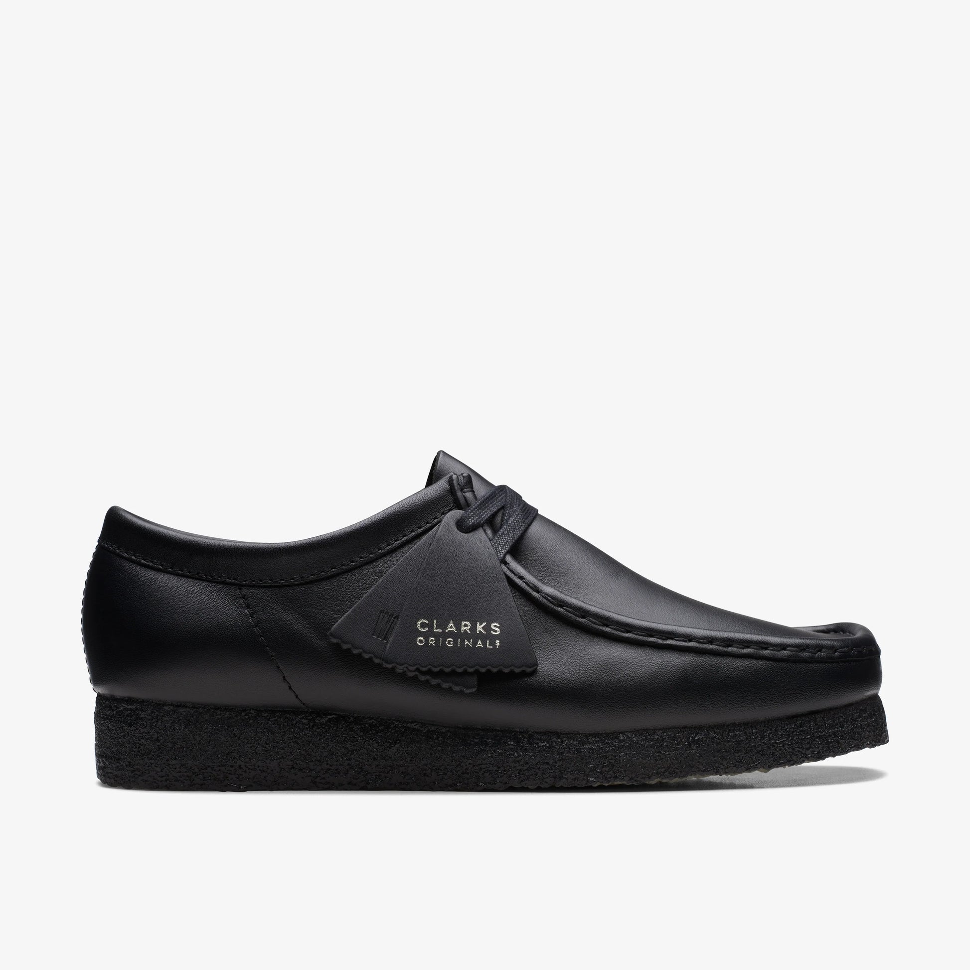 Zapatos Casual De La Marca Clarks  Para Hombre Modelo Wallabee Black Leather En Color Negro