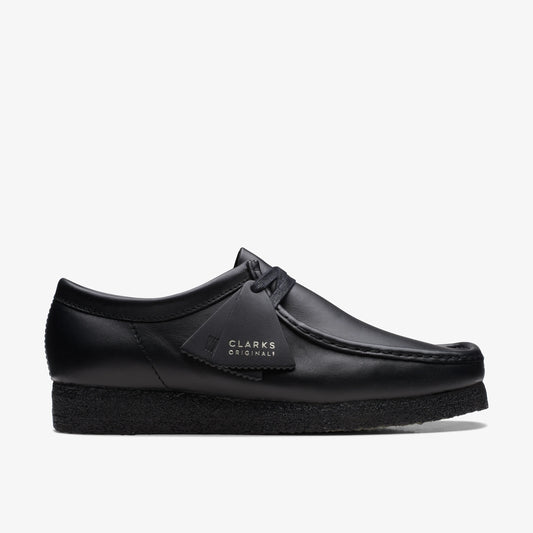 Zapatos Casual De La Marca Clarks  Para Hombre Modelo Wallabee Black Leather En Color Negro