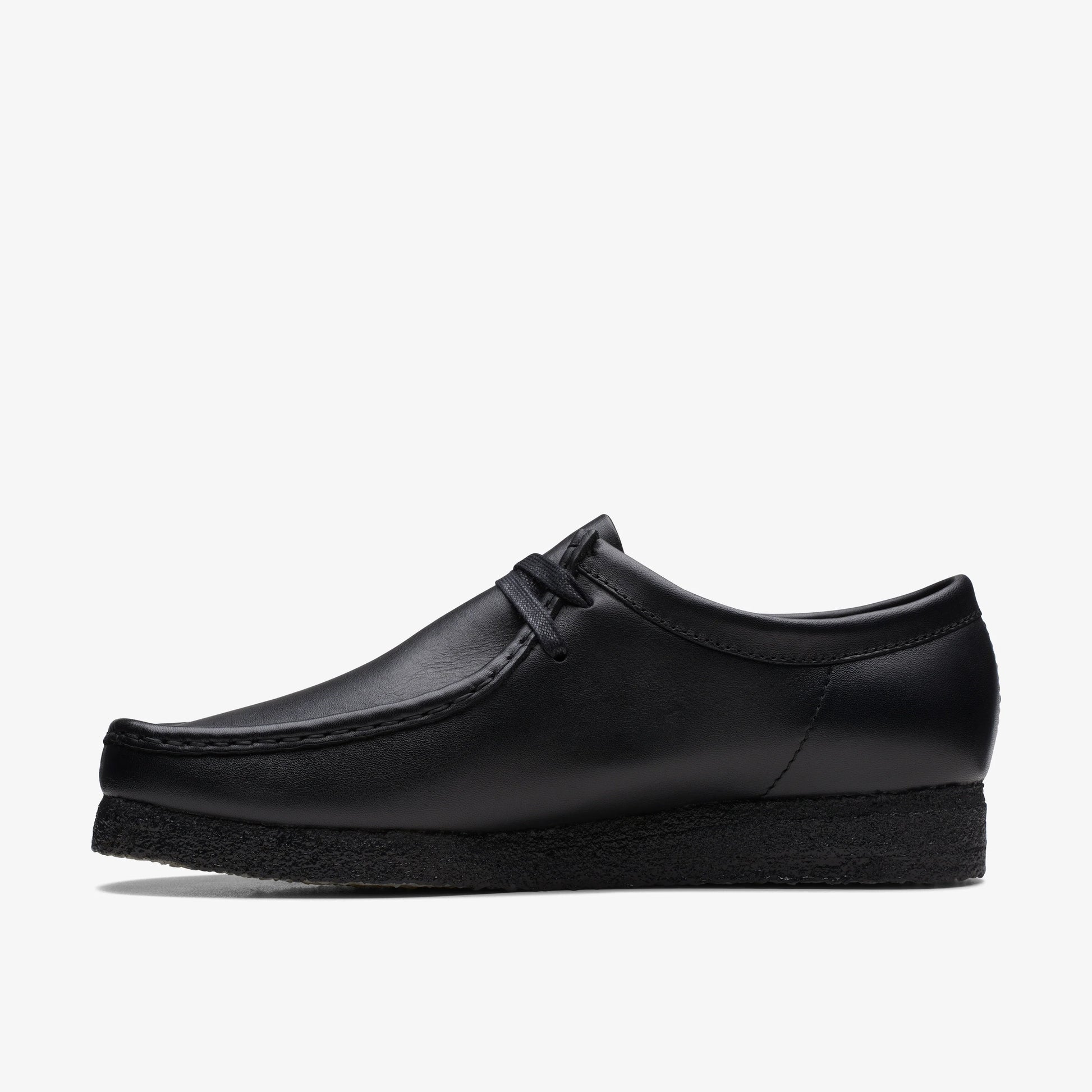 Zapatos Casual De La Marca Clarks  Para Hombre Modelo Wallabee Black Leather En Color Negro