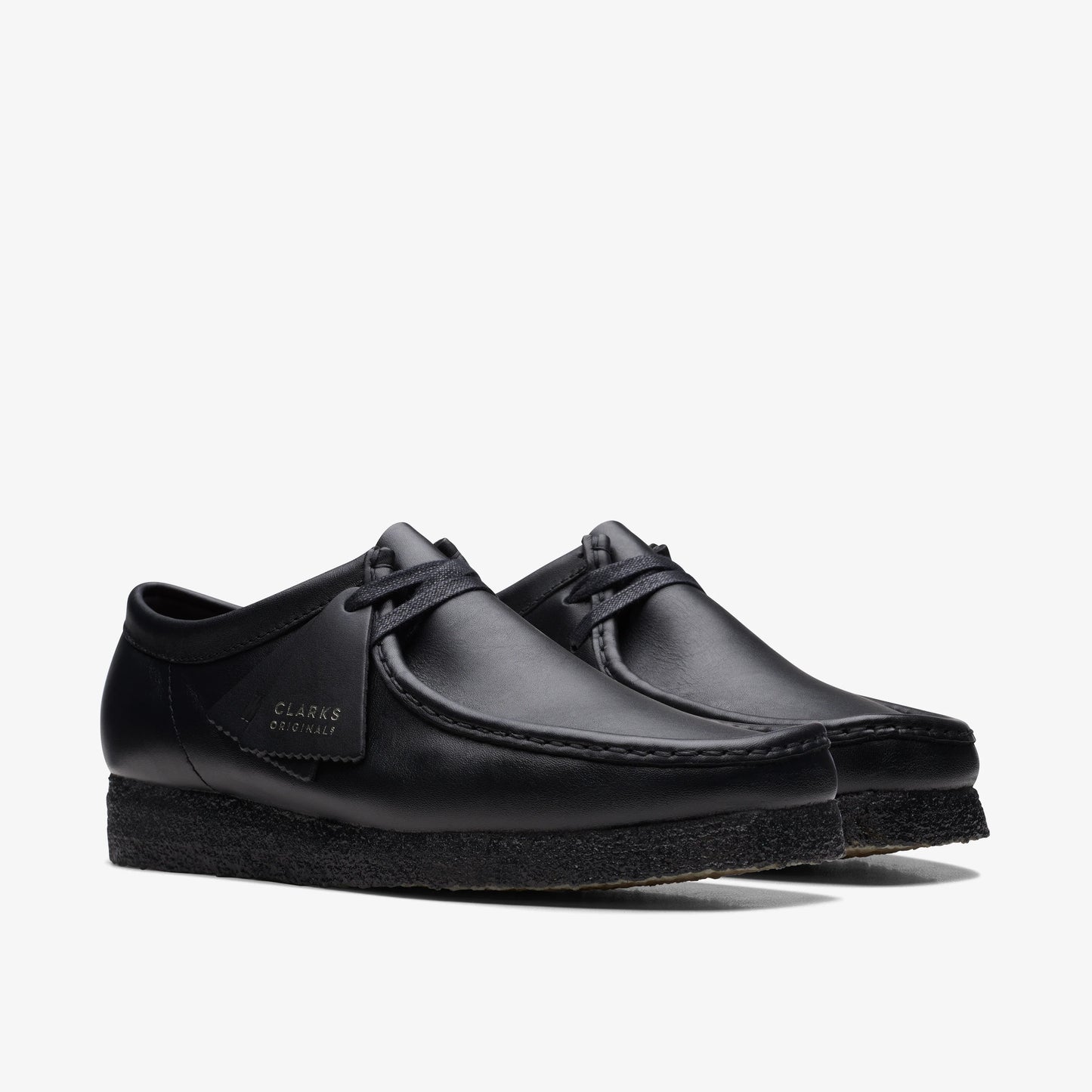 Zapatos Casual De La Marca Clarks  Para Hombre Modelo Wallabee Black Leather En Color Negro