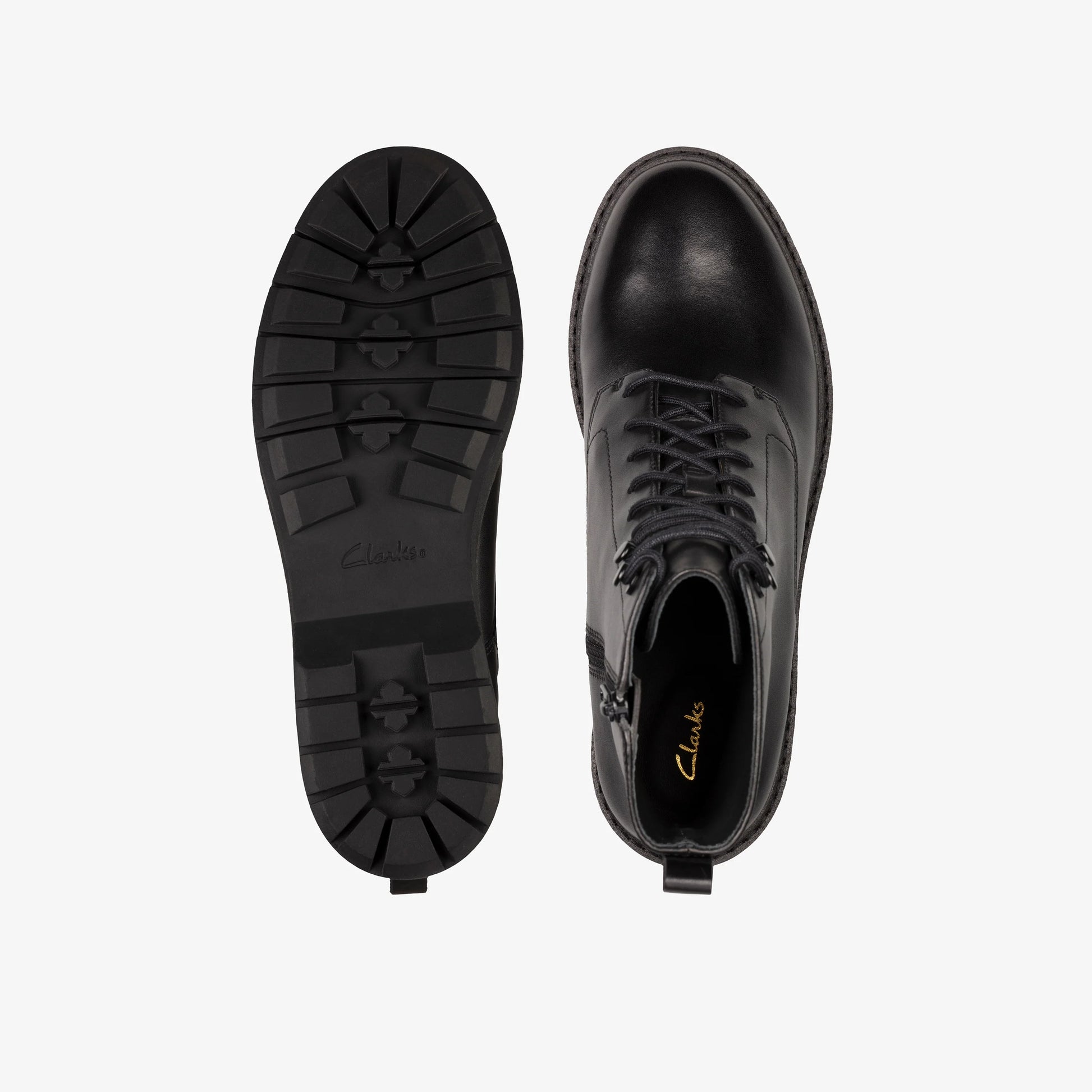 Botas De La Marca Clarks  Para Mujer Modelo Witcombe Hi 2 Black Leather En Color Negro