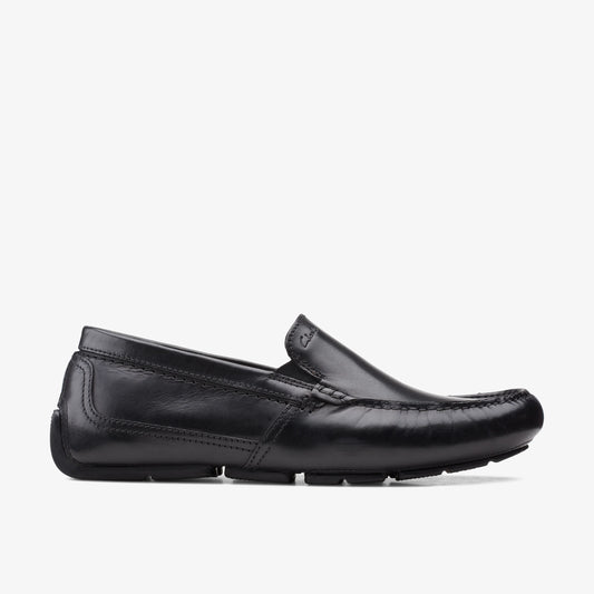 Zapatos Casual De La Marca Clarks  Para Hombre Modelo Markman Plain Black Leather En Color Negro