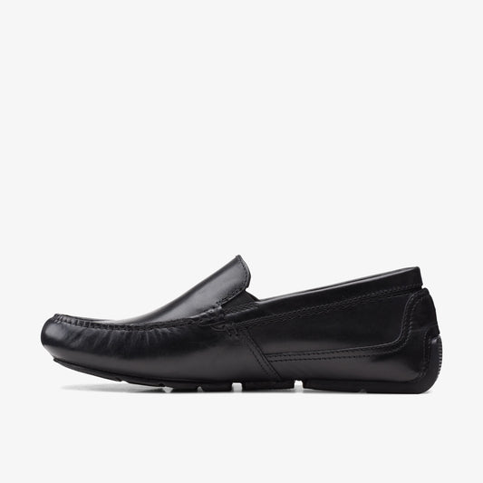 Zapatos Casual De La Marca Clarks  Para Hombre Modelo Markman Plain Black Leather En Color Negro