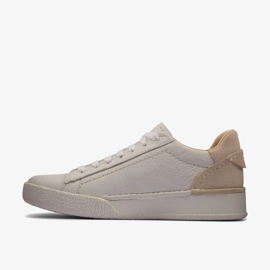 Sneakers De La Marca Clarks  Para Mujer Modelo Craft Cup Lace White Leather En Color Blanco