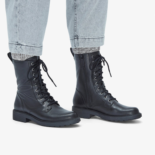 Botas De La Marca Clarks  Para Mujer Modelo Orinoco2 Style Black Leather En Color Negro