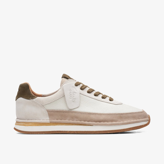 Sneakers De La Marca Clarks  Para Hombre Modelo Craftrun Lace Off White Combi En Color Blanco