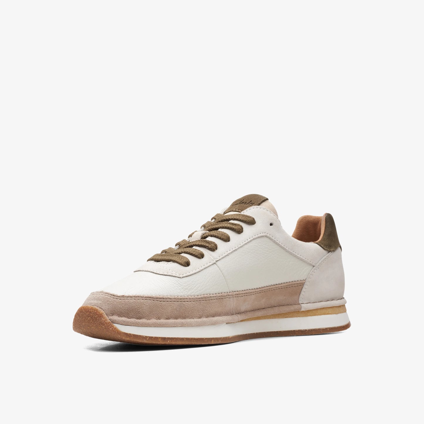 Sneakers De La Marca Clarks  Para Hombre Modelo Craftrun Lace Off White Combi En Color Blanco