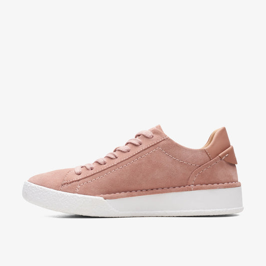 Sneakers De La Marca Clarks  Para Mujer Modelo Craft Cup Lace Rose Suede En Color Rosa