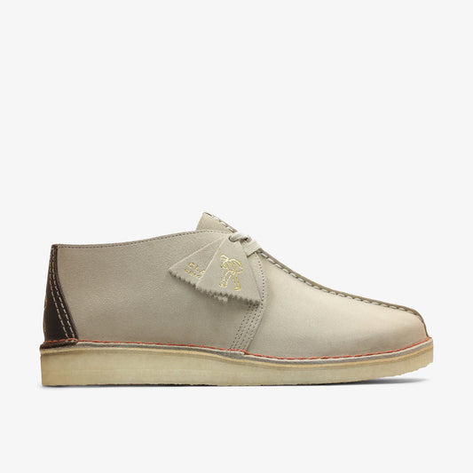 Zapatos Casual De La Marca Clarks  Para Hombre Modelo Desert Trek Sand Suede En Color Beige