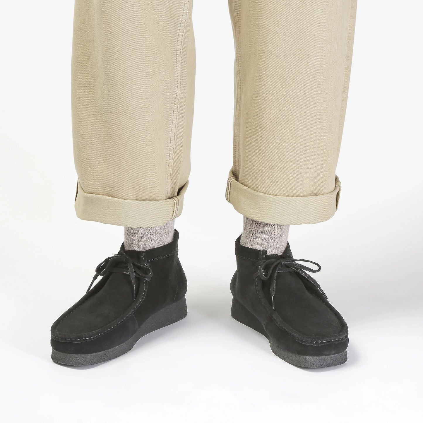 Botas De La Marca Clarks  Para Hombre Modelo Wallabeeevo Bt Black Sde En Color Negro