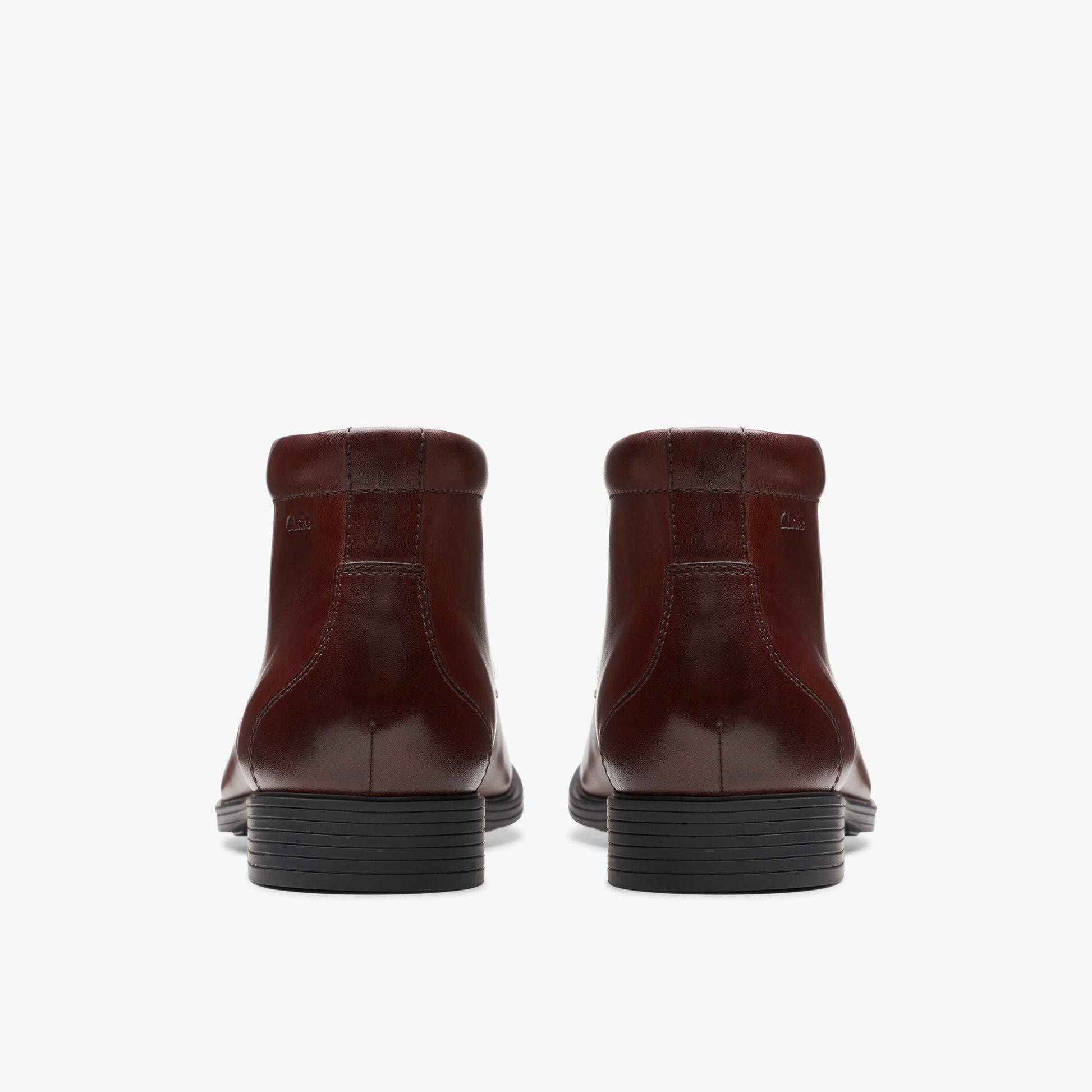Botas De La Marca Clarks  Para Hombre Modelo Whiddon Mid Mahogany Leather En Color Rojo
