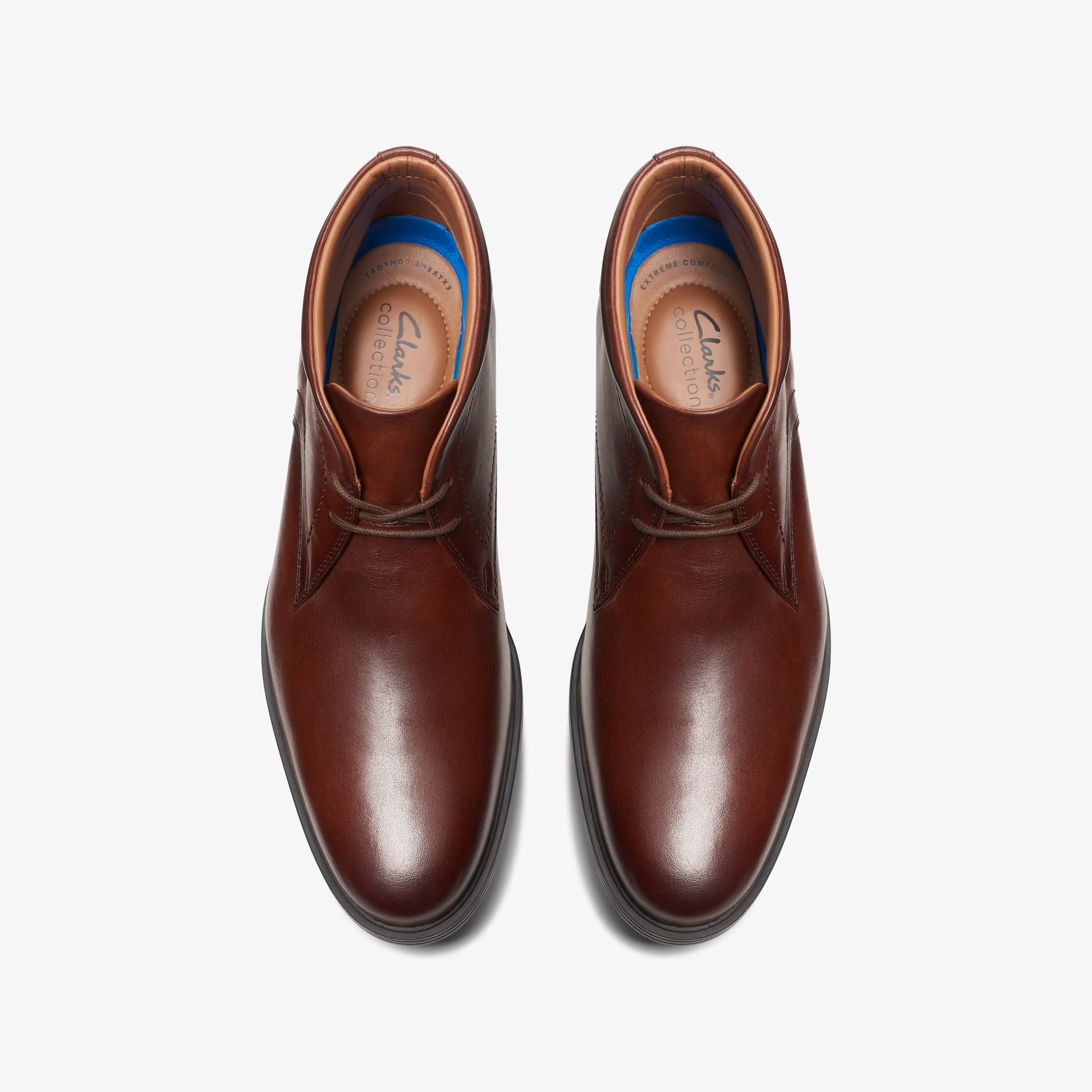 Botas De La Marca Clarks  Para Hombre Modelo Whiddon Mid Mahogany Leather En Color Rojo