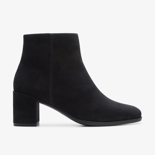 Botas De La Marca Clarks  Para Mujer Modelo Freva55 Zip Black Sde En Color Negro