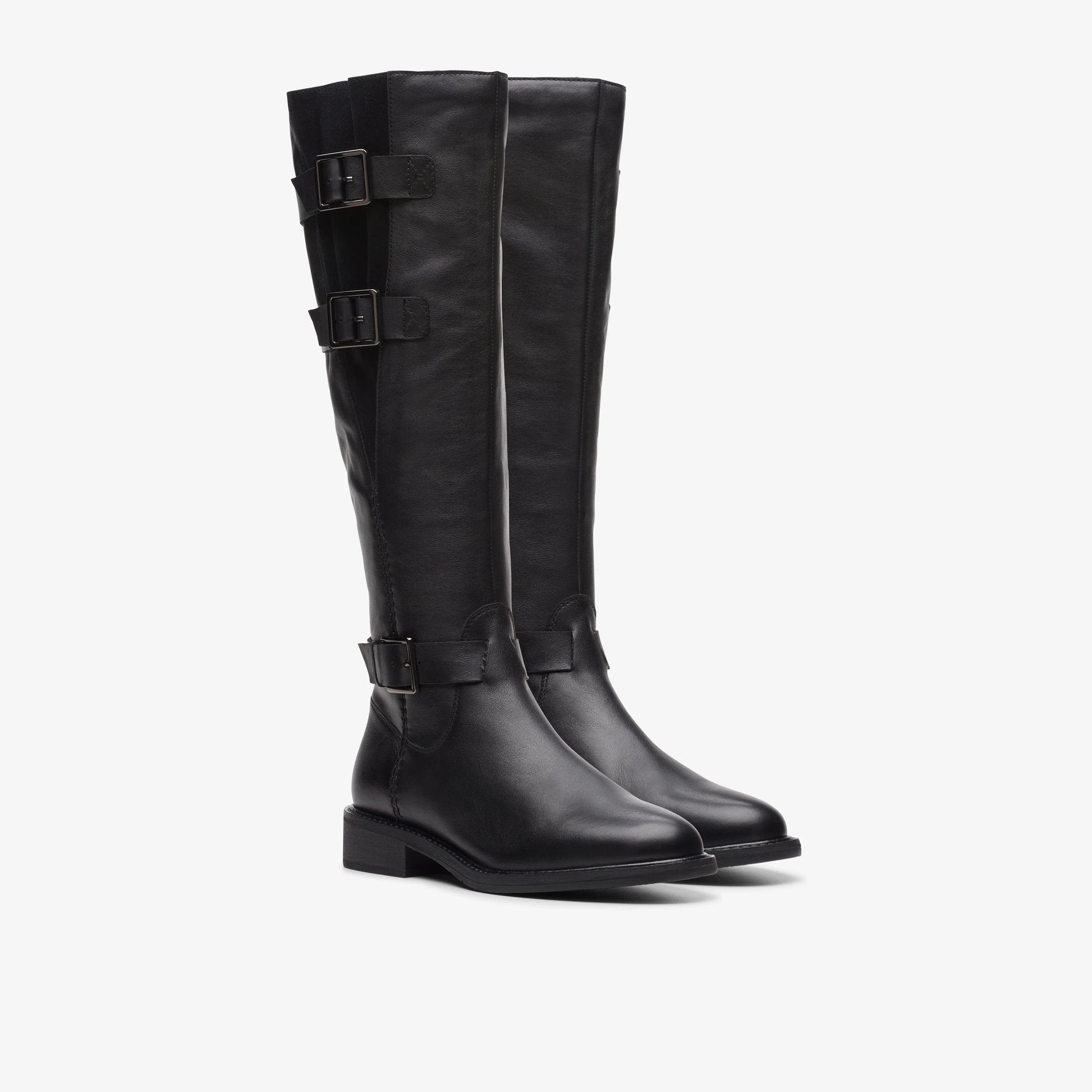 Botas De La Marca Clarks  Para Mujer Modelo Cologne Up Black Leather En Color Negro