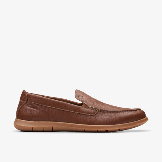 Zapatos Casual De La Marca Clarks  Para Hombre Modelo Flexway Step Light Brown Lea En Color Marrón