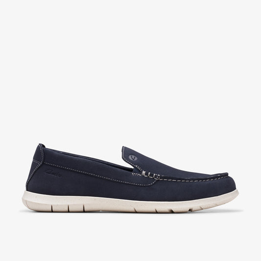 Zapatos Casual De La Marca Clarks  Para Hombre Modelo Flexway Step Navy Suede En Color Azul
