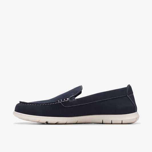 Zapatos Casual De La Marca Clarks  Para Hombre Modelo Flexway Step Navy Suede En Color Azul