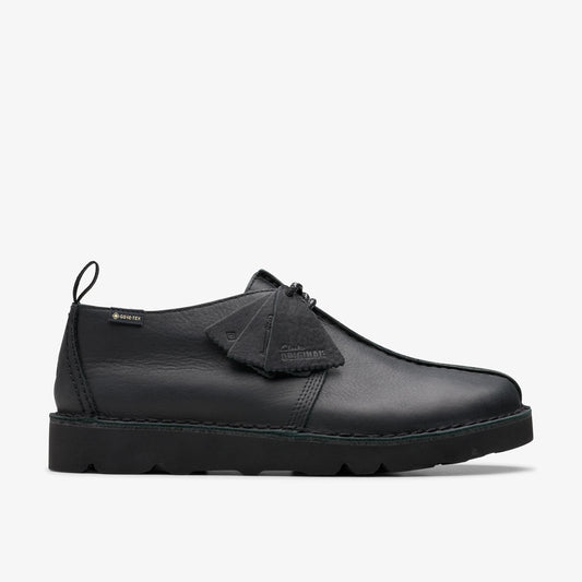 Zapatos Casual De La Marca Clarks  Para Hombre Modelo Desert Trekgtx Black Leather En Color Negro