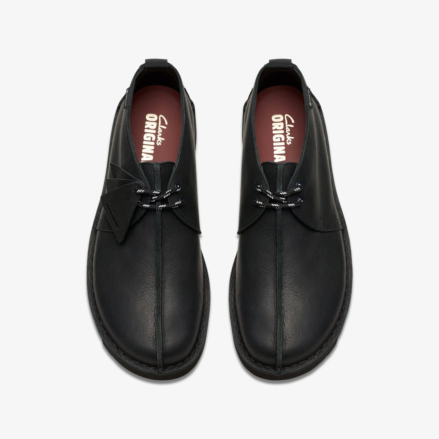 Zapatos Casual De La Marca Clarks  Para Hombre Modelo Desert Trekgtx Black Leather En Color Negro