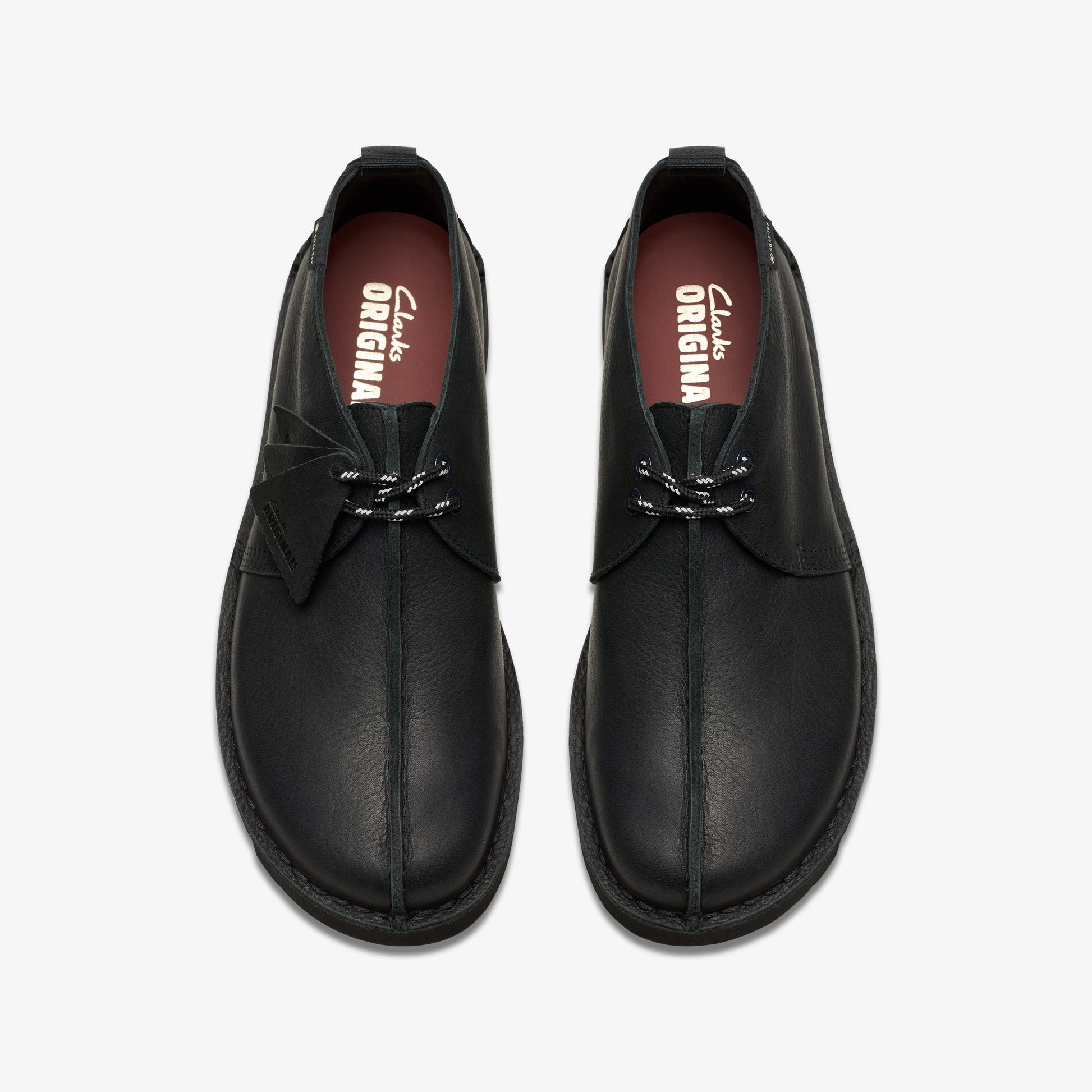 Zapatos Casual De La Marca Clarks  Para Hombre Modelo Desert Trekgtx Black Leather En Color Negro