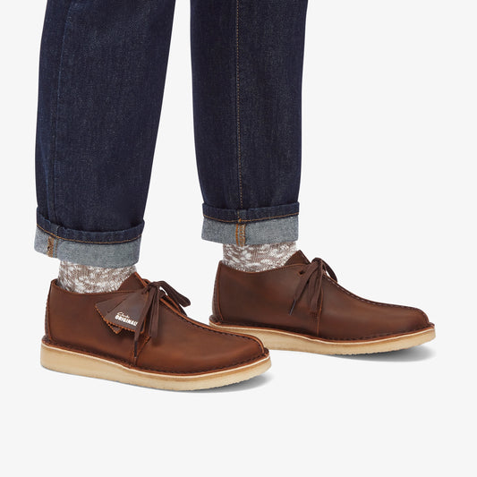 Zapatos Casual De La Marca Clarks  Para Hombre Modelo Desert Trek Beeswax En Color Marrón
