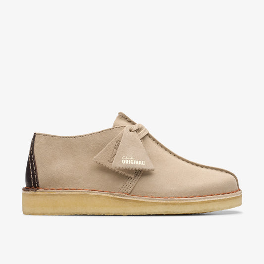 Zapatos Casual De La Marca Clarks  Para Hombre Modelo Desert Trek Sand Suede En Color Beige