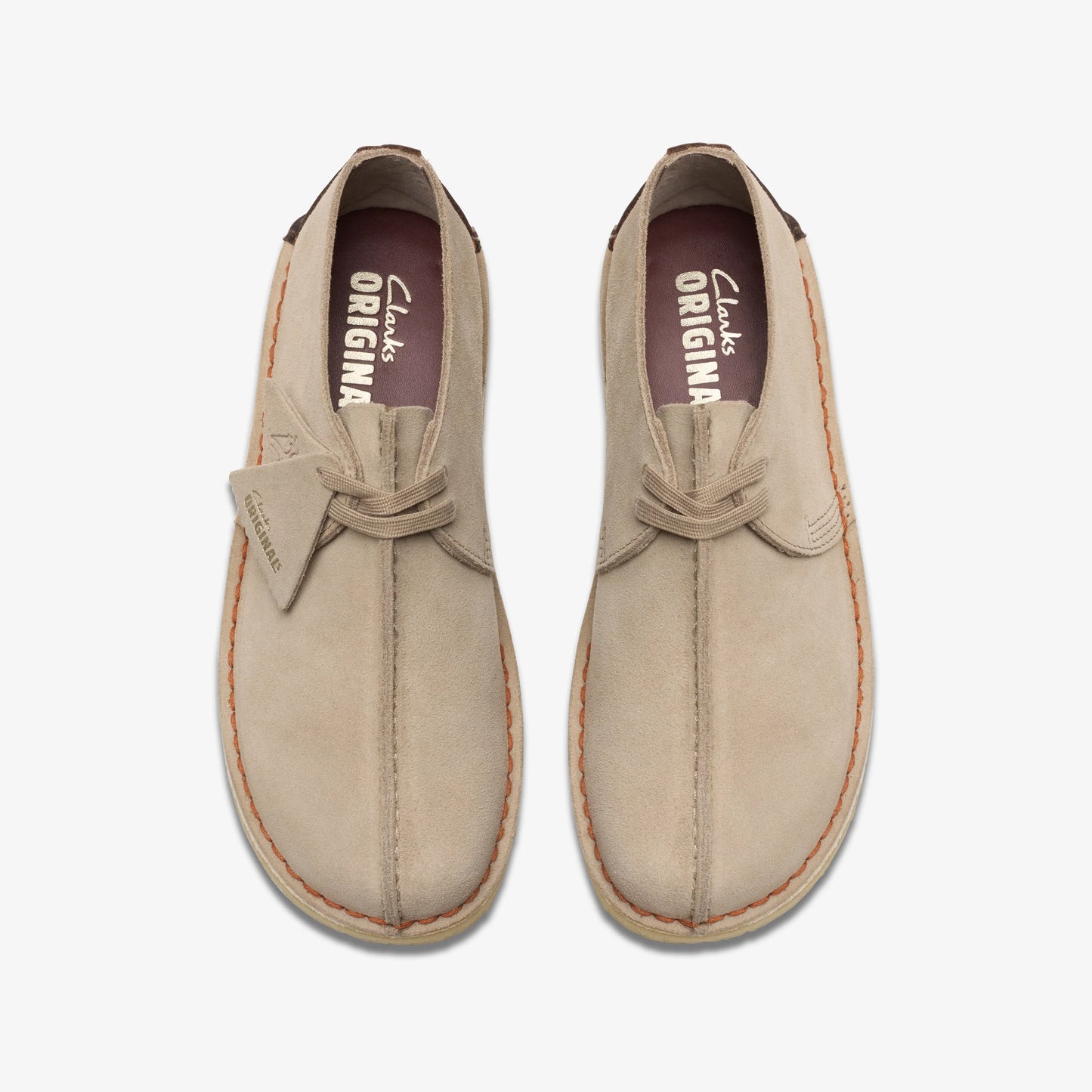 Zapatos Casual De La Marca Clarks  Para Hombre Modelo Desert Trek Sand Suede En Color Beige