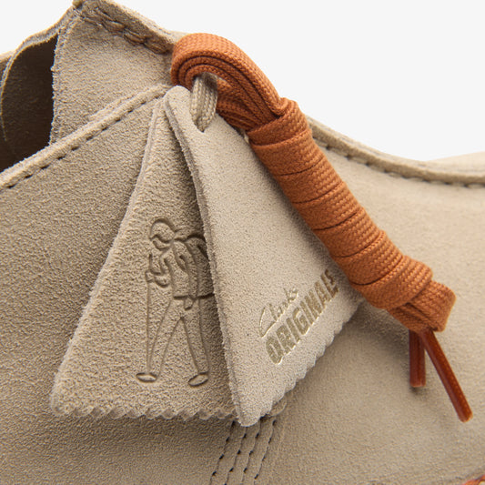 Zapatos Casual De La Marca Clarks  Para Hombre Modelo Desert Trek Sand Suede En Color Beige