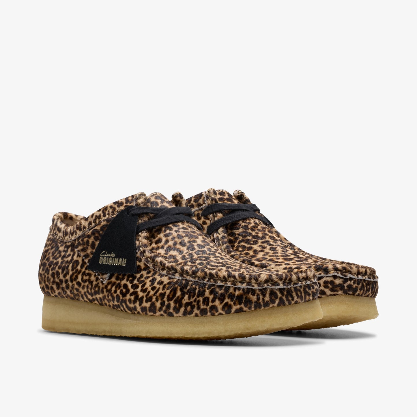 Zapatos Casual De La Marca Clarks  Para Hombre Modelo Wallabee Leopard Print En Color Animal Print