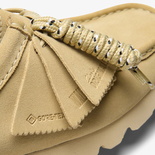 Sandalias De La Marca Clarks  Para Mujer Modelo Wallabee.Gtx Maple Suede En Color Beige
